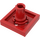 LEGO rouge assiette 2 x 2 avec Bas Épingle (Petits trous dans la plaque) (2476)