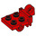 LEGO Red Plate 2 x 2 with Pin / Axle Holes (15108)