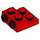 LEGO Rood Plaat 2 x 2 x 0.7 met 2 Studs Aan Kant (4304 / 99206)