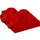 LEGO rouge assiette 2 x 2 x 0.7 avec 2 Goujons sur Côté (4304 / 99206)