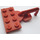 LEGO Red Plate 2 x 4 with Coupling and Hook