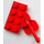 LEGO rouge assiette 2 x 4 avec Crochet