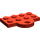 LEGO rot Platte 2 x 4 mit Stift Loch