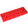 LEGO rouge assiette 2 x 6 x 0.7 avec 4 Goujons sur Côté (72132 / 87609)