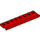 LEGO Red Plate 2 x 8 with Door Rail (30586)