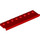 LEGO Red Plate 2 x 8 with Door Rail (30586)