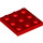 LEGO Rojo Placa 3 x 3 (11212)