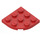LEGO Rood Plaat 3 x 3 Ronde Hoek (30357)