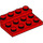 LEGO Rød Plate 3 x 4 x 0.7 Avrundet (3263)