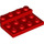 LEGO Rød Plate 3 x 4 x 0.7 Avrundet (3263)