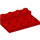 LEGO rouge assiette 3 x 4 x 0.7 Arrondi (3263)