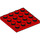 LEGO Rood Plaat 4 x 4 (3031)