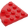 LEGO Red Plate 4 x 4 Round Corner (30565)