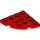 LEGO Red Plate 4 x 4 Round Corner (30565)