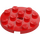 LEGO Red Plate 4 x 4 Round with Hole and Snapstud (60474)