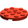 LEGO rouge assiette 4 x 4 Rond avec Trou et Snapstud (60474)