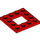 LEGO Red Plate 4 x 4 with 2 x 2 Open Center (64799)