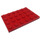 LEGO Red Plate 4 x 6 (3032)