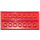 LEGO Red Plate 4 x 8 with Studs in Centre (6576)
