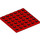 LEGO Rød Plate 6 x 6 (3958)