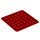 LEGO Red Plate 6 x 6 Flex (79998)