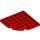 LEGO Rood Plaat 6 x 6 Ronde Hoek (6003)