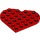 LEGO Red Plate 6 x 6 Round Heart (46342)