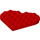 LEGO Red Plate 6 x 6 Round Heart (46342)