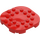 LEGO Red Plate 6 x 6 x 0.7 Round Semicircle (66789)