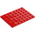 LEGO Red Plate 6 x 8 (3036)