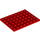 LEGO Red Plate 6 x 8 (3036)