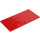 LEGO Red Plate 8 x 16 (92438)