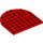 LEGO Rood Plaat 8 x 8 Ronde Halve Cirkel (41948)