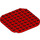 LEGO Rood Plaat 8 x 8 Rond met Afgeronde hoeken (65140)