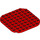 LEGO Red Plate 8 x 8 Round with Rounded Corners (65140)