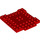 LEGO Rood Plaat 8 x 8 x 0.7 met Cutouts en Ledge (15624)