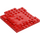 LEGO Rood Plaat 8 x 8 x 0.7 met Cutouts en Ledge (15624)