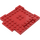 LEGO Rood Plaat 8 x 8 x 0.7 met Cutouts en Ledge (15624)