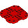 LEGO rouge assiette 8 x 8 x 0.7 avec Coins arrondis (66790)