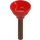 LEGO Red Plunger with Reddish Brown Handle (11459)