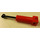LEGO Red Pneumatic Cylinder Old 48mm with Black Piston (4 Studs Long)