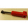 LEGO Rood Pneumatisch Pump (Old Style) 48mm met Zwart Piston (4 Noppen Lang) en Lente (4701)