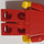 LEGO Rood Post Office Worker minifiguur