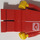 LEGO Rood Post Office Worker minifiguur