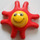 LEGO Red Primo Animal Starfish with 8 Arms, Yellow Center and Face