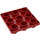 LEGO Rood Primo Plaat 3 x 3 (31012)