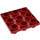 LEGO rouge Primo assiette 3 x 3 (31012)