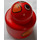 LEGO Rouge Primo Rond Rattle 1 x 1 Brique avec Oiseau Face et Ailes (31005 / 75592)