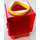 LEGO Rojo Primo Shape Sorter Chamber con Amarillo Triangular Portal