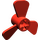 LEGO rouge Hélice avec 3 Lames (6041)